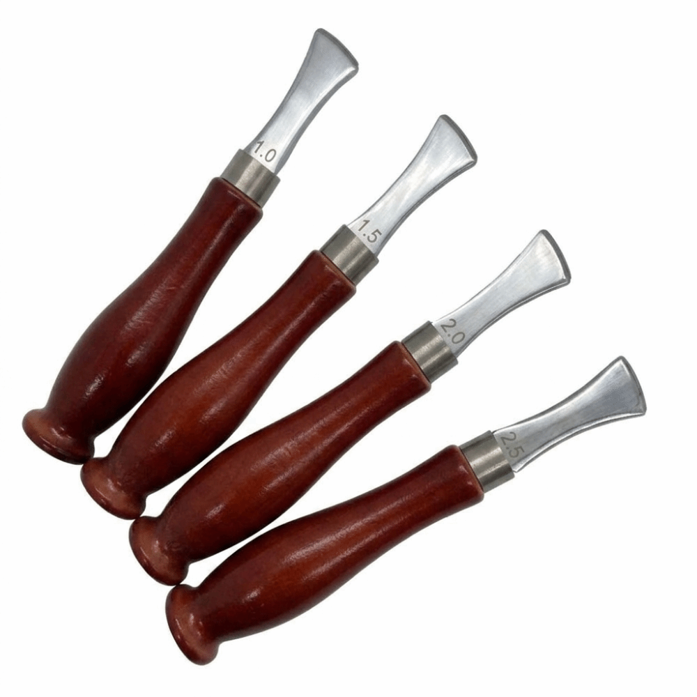 Leatherwork Edge Creaser - 4 buah Alat Pembuat Lekukan Tepi