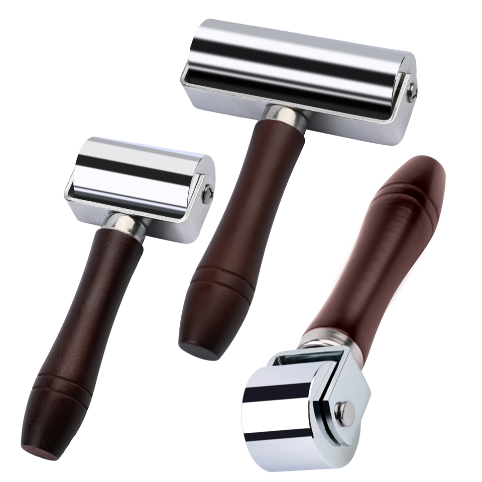 Leatherwork Edge Creaser - KRABALL Roller tekan tepi kulit, alat