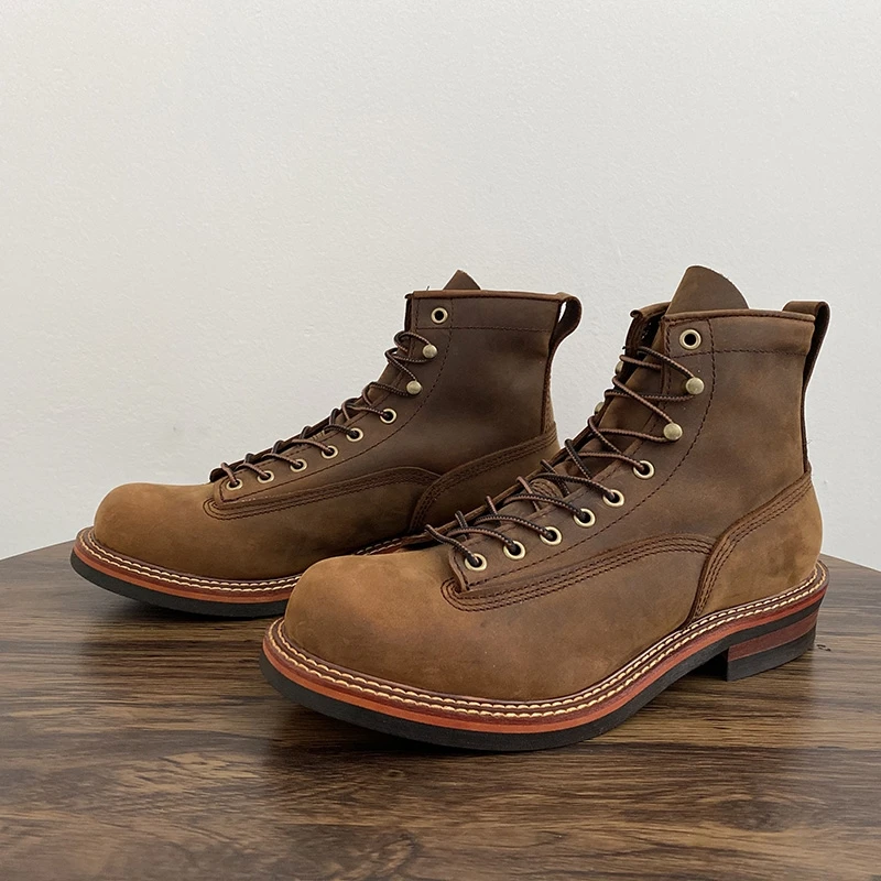 Leatherwork Tools - Sepatu bot pergelangan kaki pria Inggris