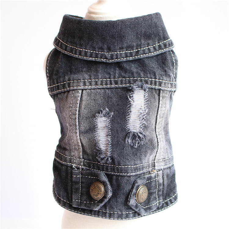 Leather Work Jeans - Grosir Pakaian Hewan Peliharaan Fashion Klasik