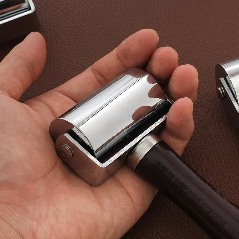 Leatherwork Edge Creaser - 25/60/100Mm Gagang Kayu Kulit Tekan Tepi