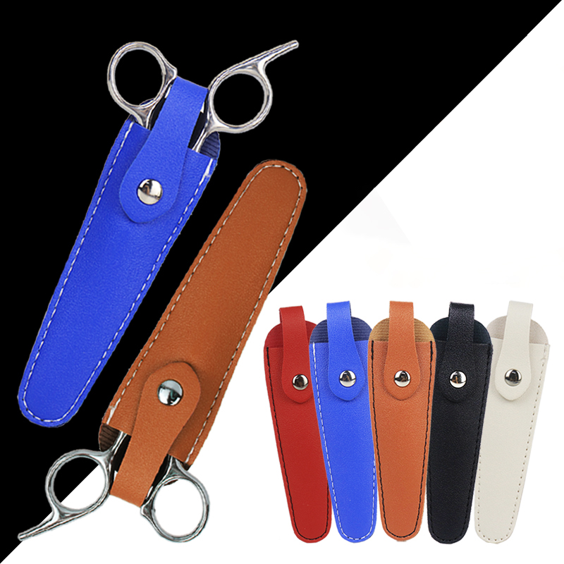 Leatherwork Tools - Penutup pelindung gunting rambut Salon, bahan