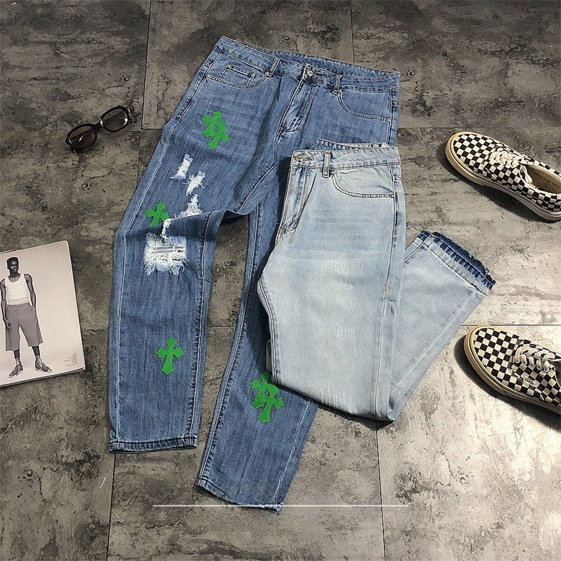 Leather Work Jeans - Celana Jeans Denim Robek Gaya Street
