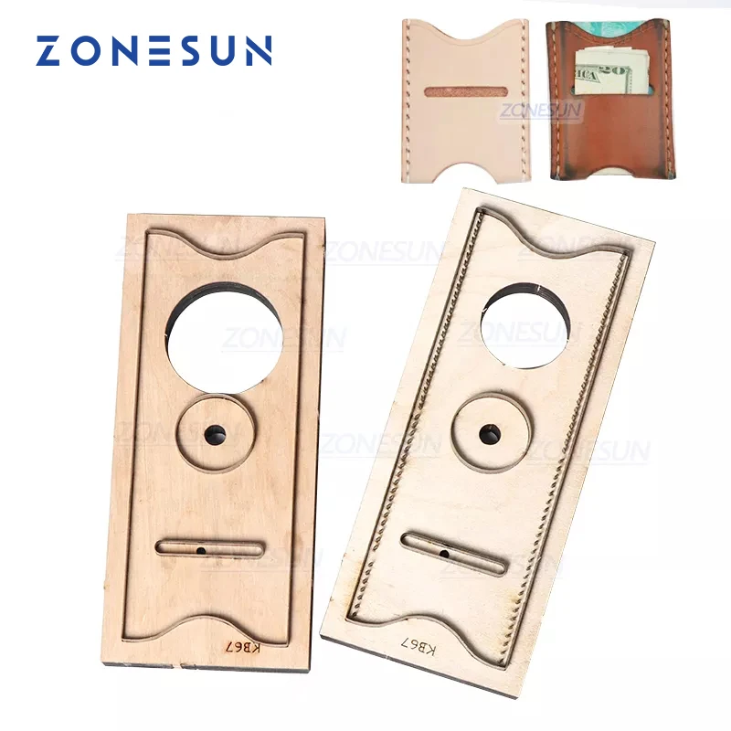 Leatherwork Templates - ZONESUN C2 Tempat Kartu Kredit Bank