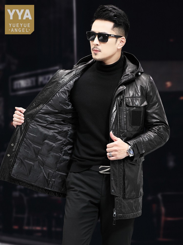 Mantel Kerja Bertudung Kulit S - Leather Work Jacket With Hood ulasan dan harga