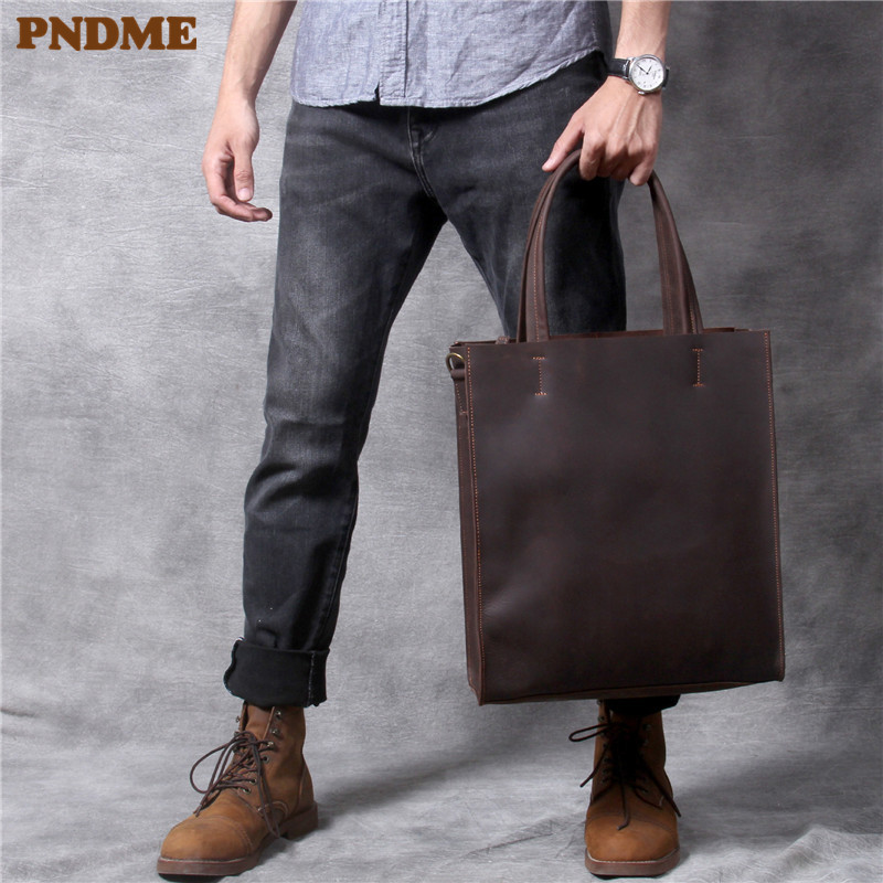Tas jinjing tangan pria kulit  - Leather Work Laptop Bag ulasan dan harga