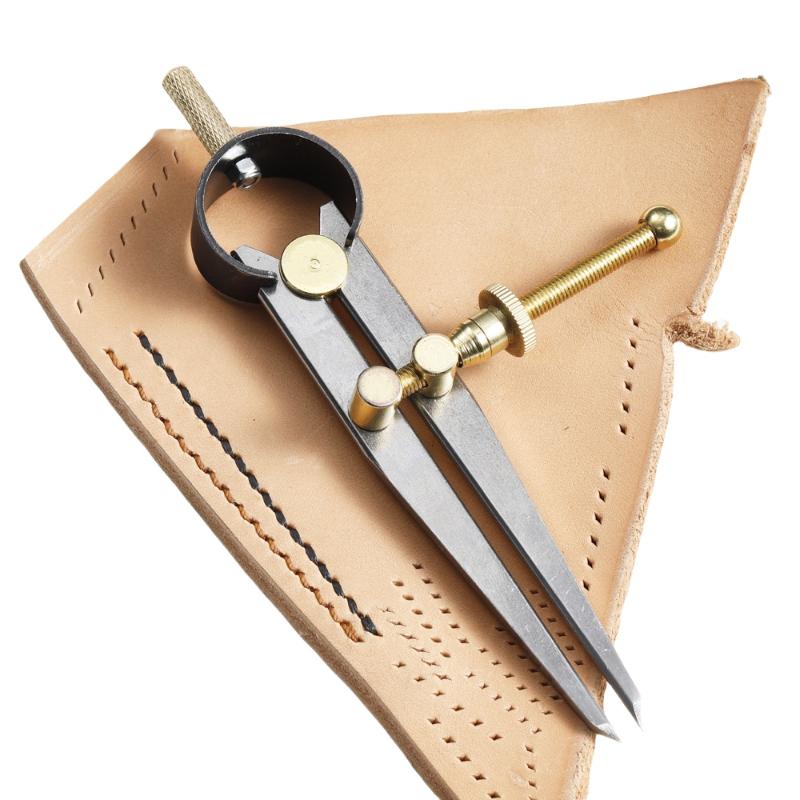 1pc Alat Pembagi Busur Kompas  - Leatherwork Edge Creaser ulasan dan harga