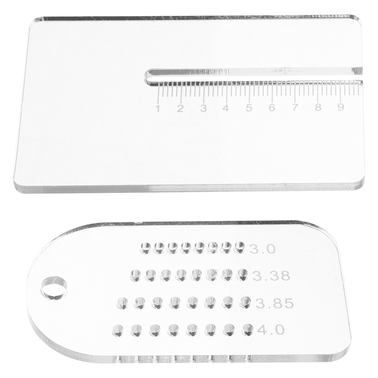 2Pcs Alat Penentu Jarak Lubang - Leatherwork Ruler ulasan dan harga