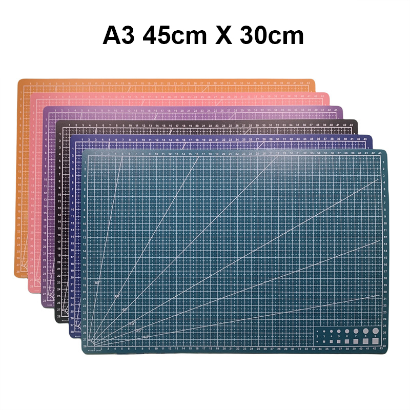 Alas Potong A3 / Set Pisau Uki - Leatherwork Ruler ulasan dan harga