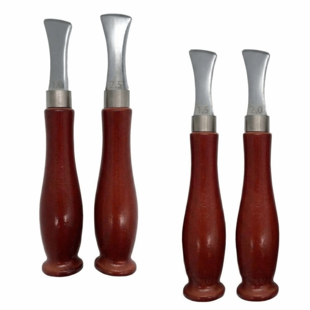 4 buah Alat Pembuat Lekukan Te - Leatherwork Edge Creaser ulasan dan harga