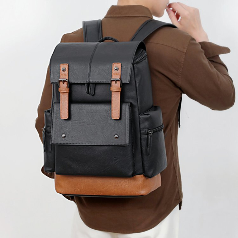 Ransel Kulit Pria Vintage Baru - Leather Work Laptop Bag ulasan dan harga