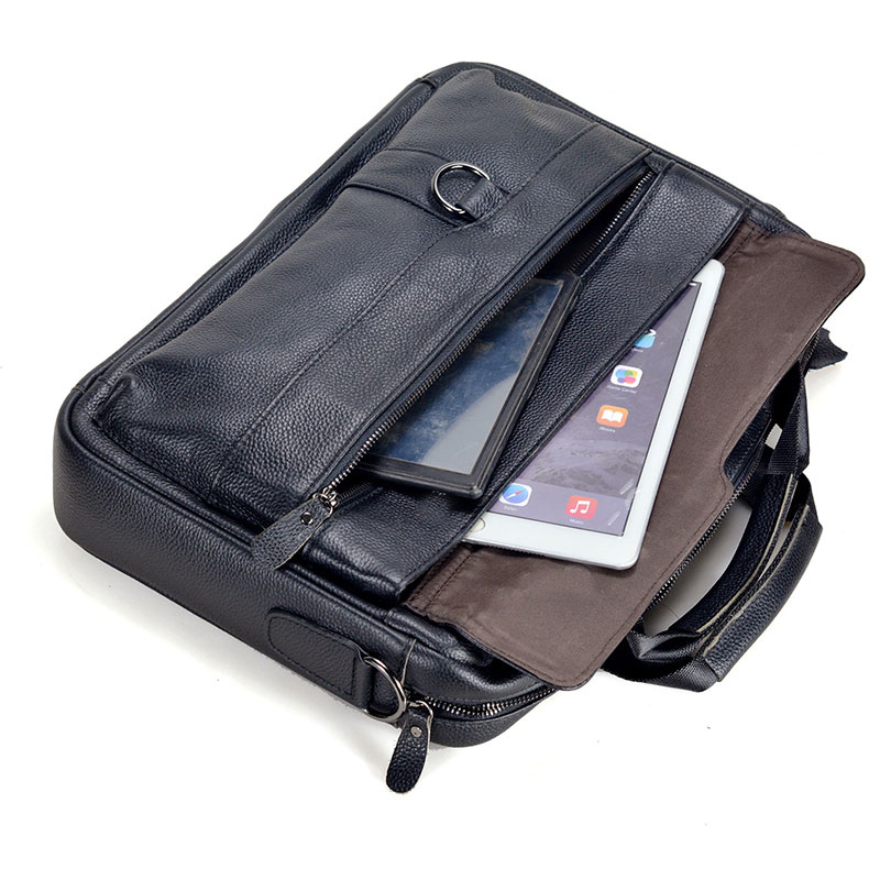 Tas Tangan Kulit Asli Pria Bes - Leather Work Laptop Bag ulasan dan harga