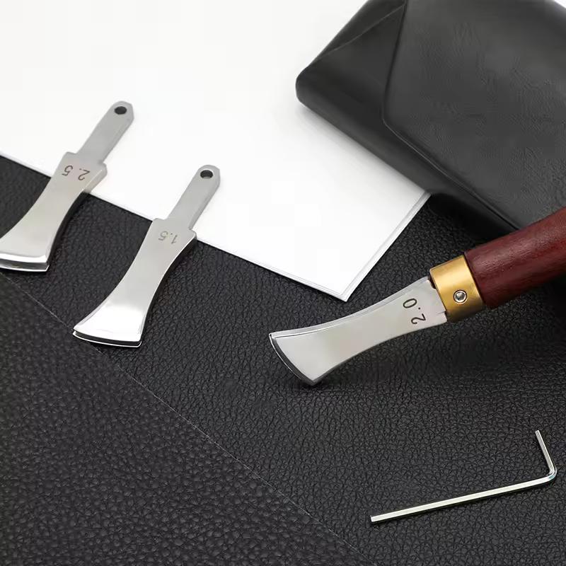 4 buah alat pembuat lipatan te - Leatherwork Edge Creaser ulasan dan harga