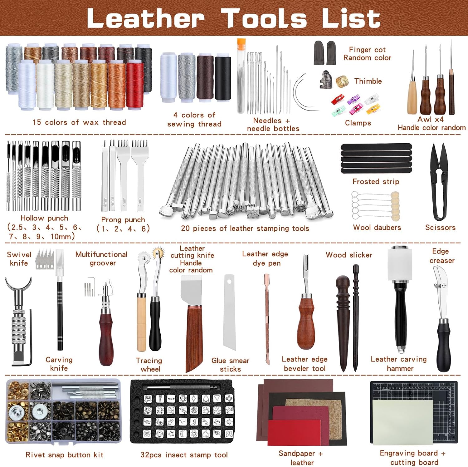Peralatan Kulit, Perlengkapan  - Leatherwork Tools ulasan dan harga