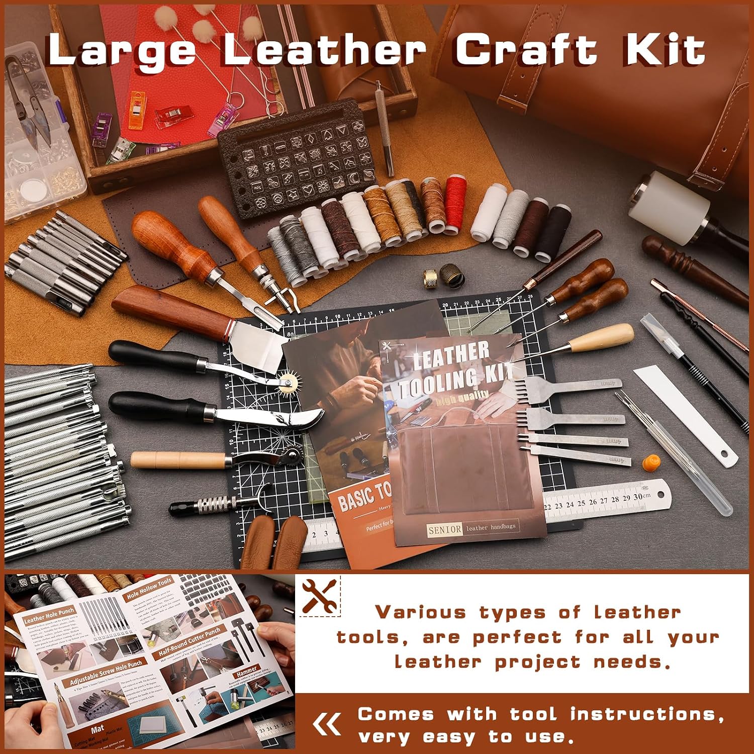 Peralatan Kulit, Perlengkapan  - Leatherwork Tools ulasan dan harga