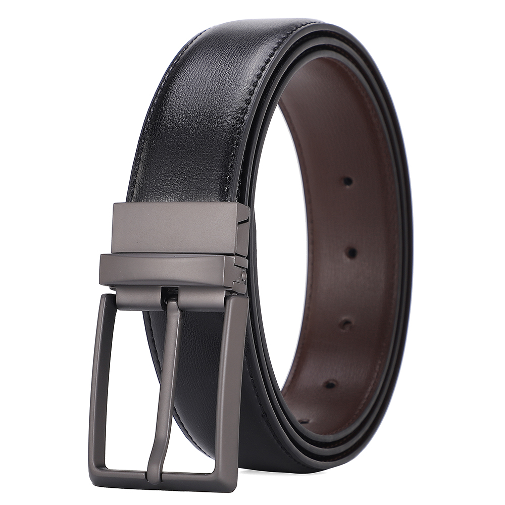 Sabuk pria kulit asli gesper P - Leather Work Jeans ulasan dan harga