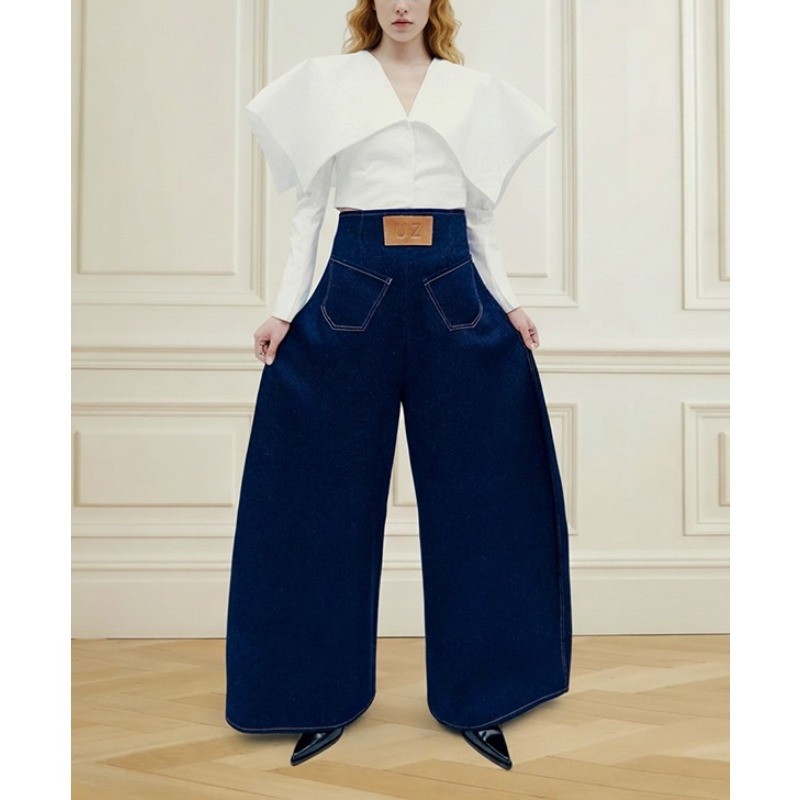 Celana Jeans Wanita Vintage Bi - Leather Work Jeans ulasan dan harga
