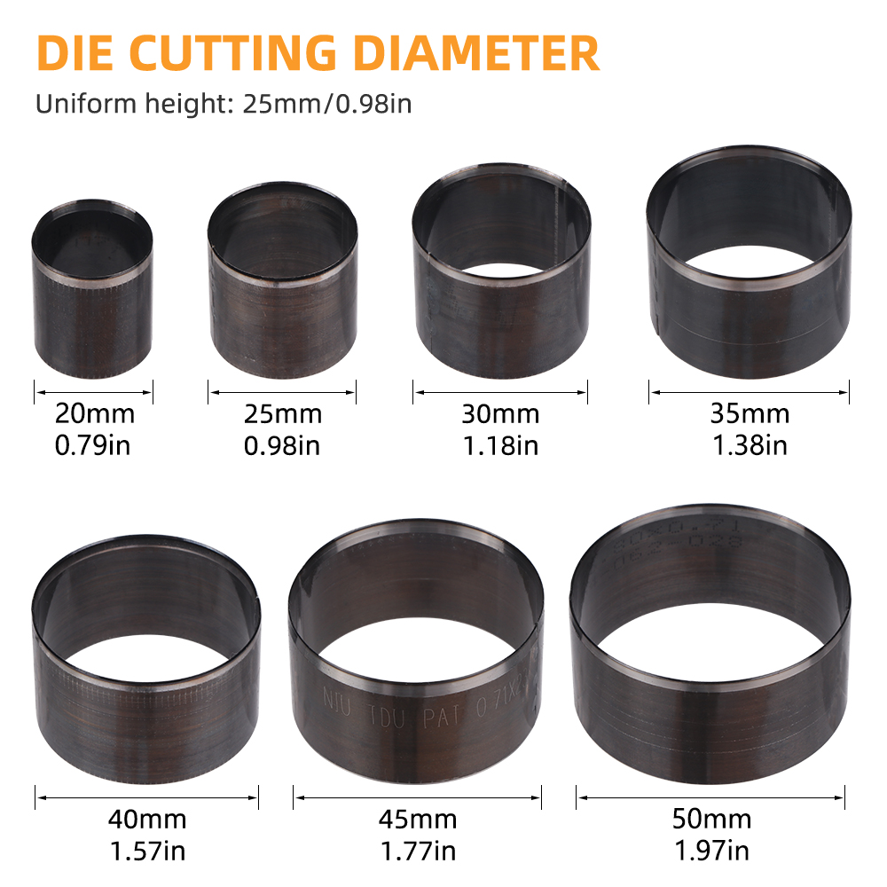 7pc/set Alat Pelubang Kulit Bu - Leatherwork Punching Tool ulasan dan harga