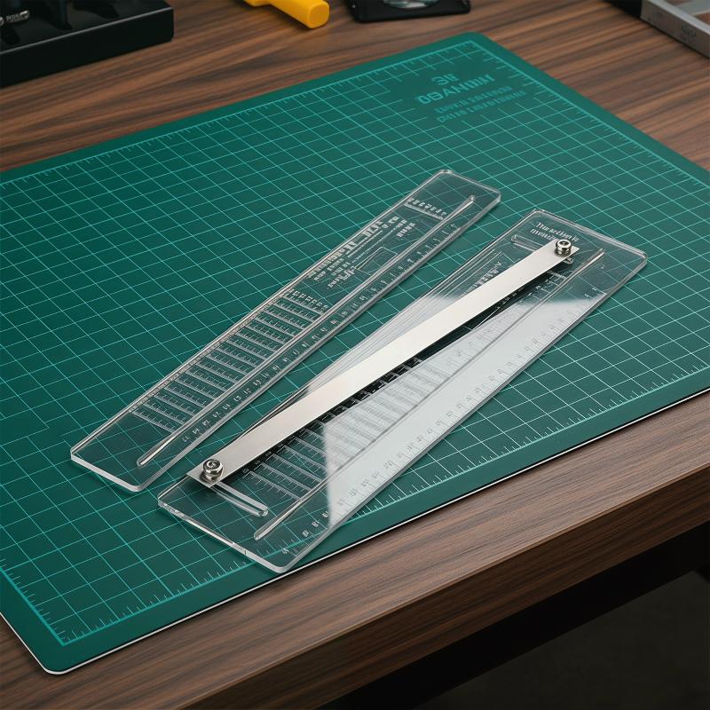 Penggaris Kulit Datar Bow Make - Leatherwork Ruler ulasan dan harga