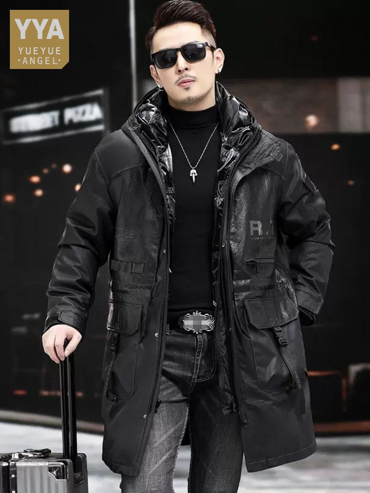 Mantel Kulit Asli Musim Dingin - Leather Work Jacket With Hood ulasan dan harga