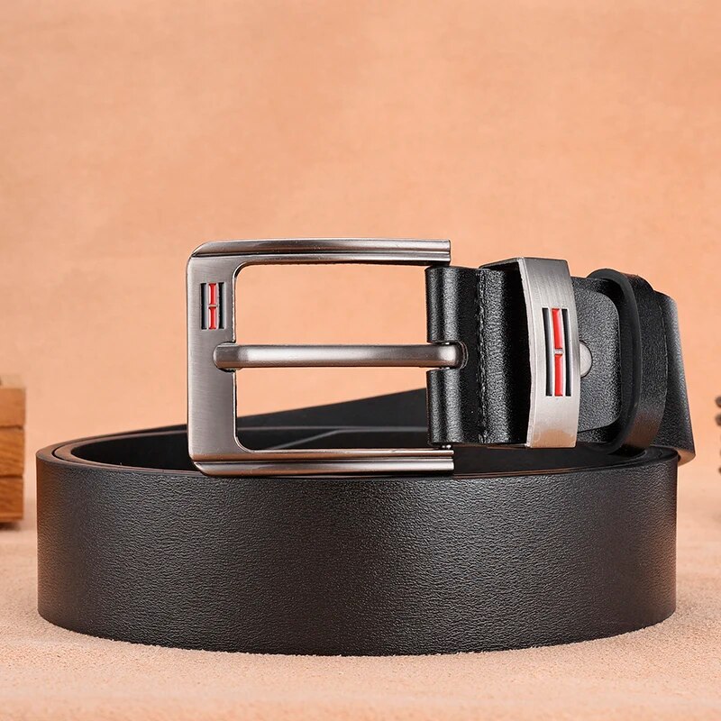 Sabuk Gesper Logam Pria Mewah  - Leather Work Jeans ulasan dan harga