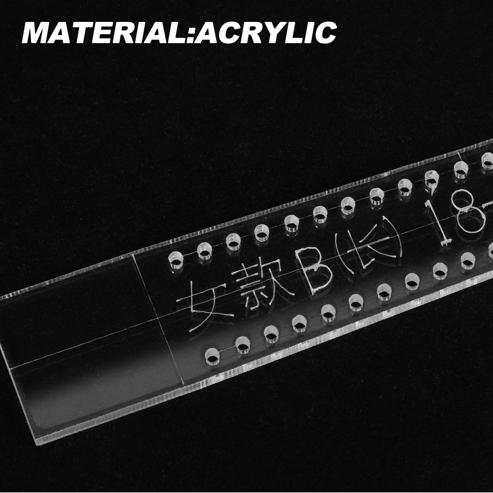 8Pcs Stensil Tali Jam Tangan A - Leatherwork Templates ulasan dan harga