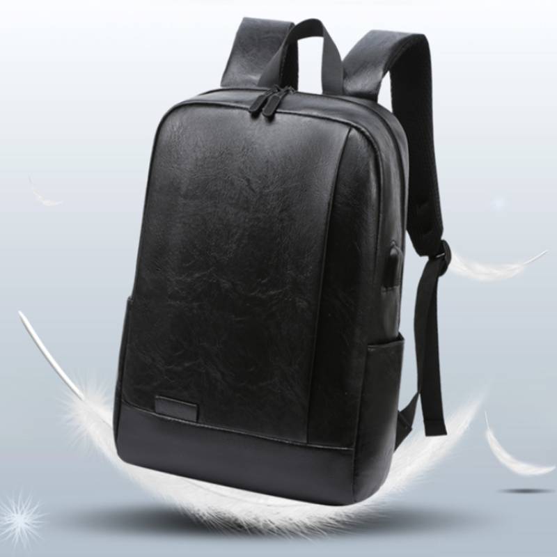 Ransel Modis Pria Tas Kulit PU - Leather Work Laptop Bag ulasan dan harga