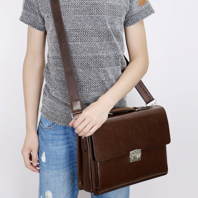 Tas Kerja Mewah dengan Kunci K - Leather Work Laptop Bag ulasan dan harga