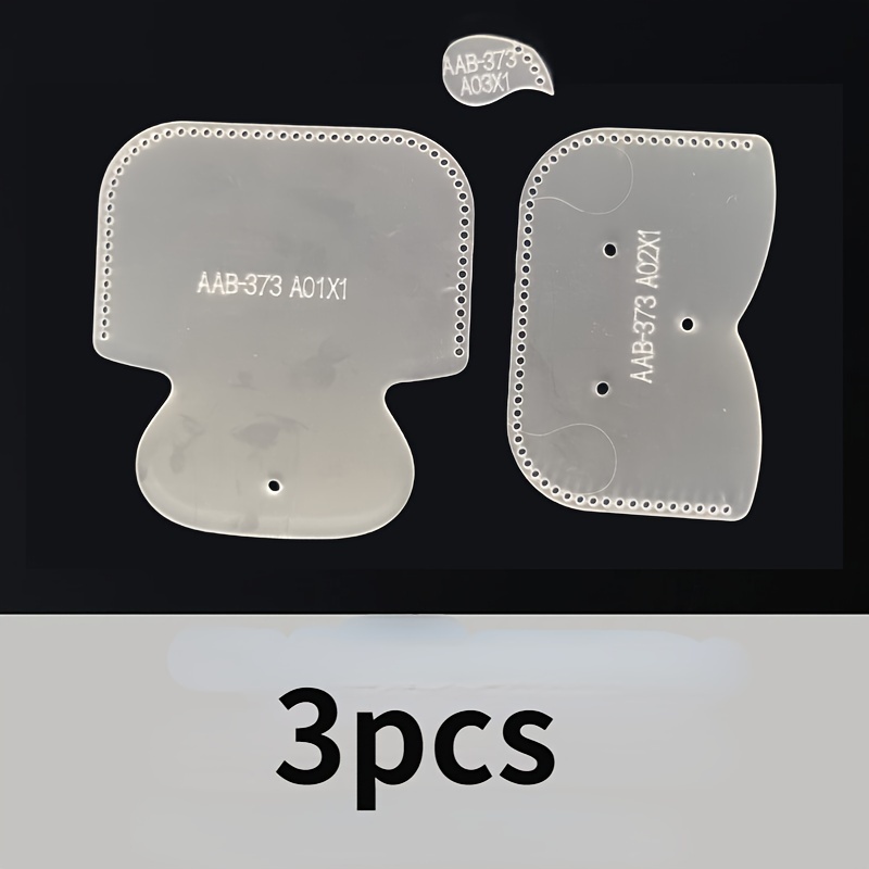 3pcs Set Stencil Dompet Mini D - Leatherwork Templates ulasan dan harga