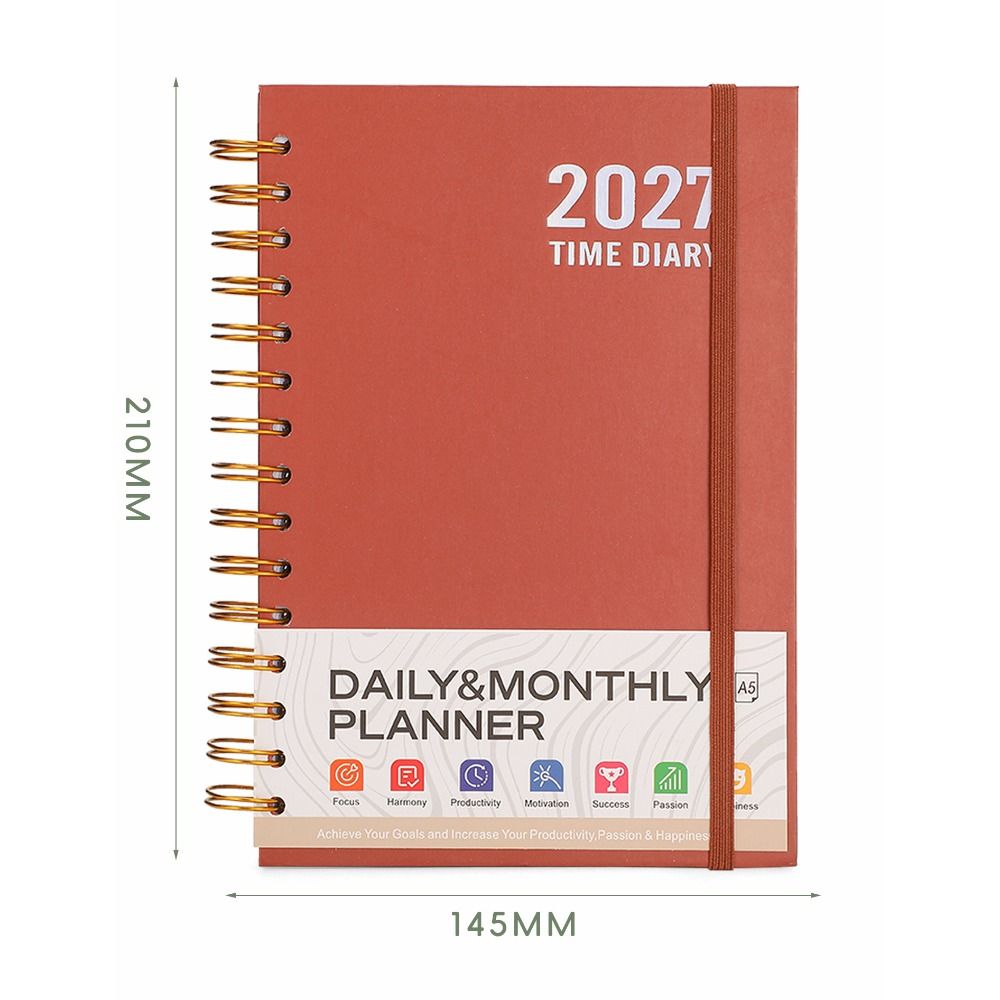 Agenda Planner A5 2027 Baru Ba - Leatherwork Plans ulasan dan harga