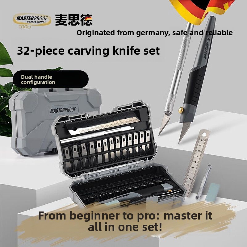 23/32Pcs Set Pisau Exacto, Set - Leatherwork Hobby ulasan dan harga