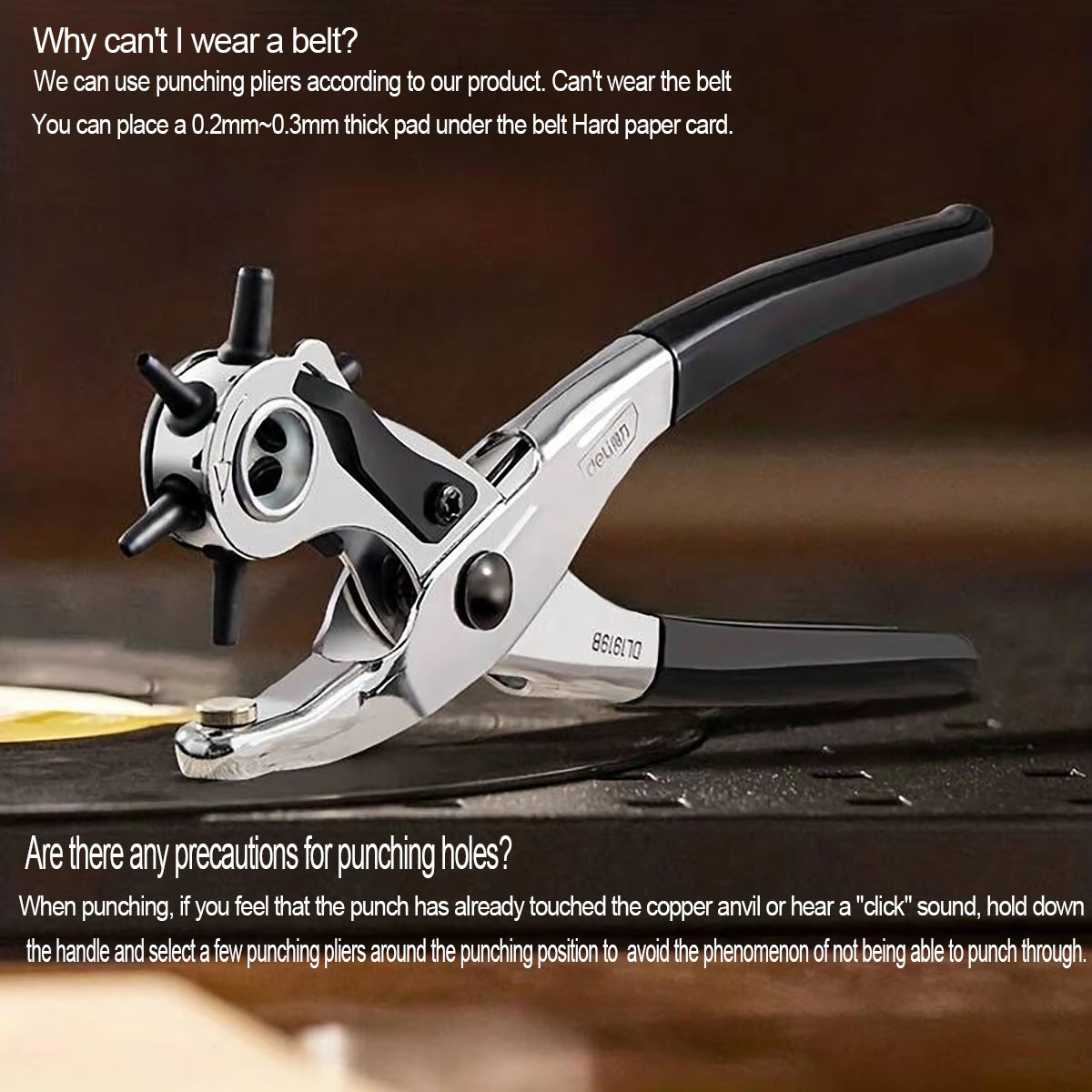1pc-Penjepit Lubang Sabuk Kuli - Leather Punch Revolving ulasan dan harga
