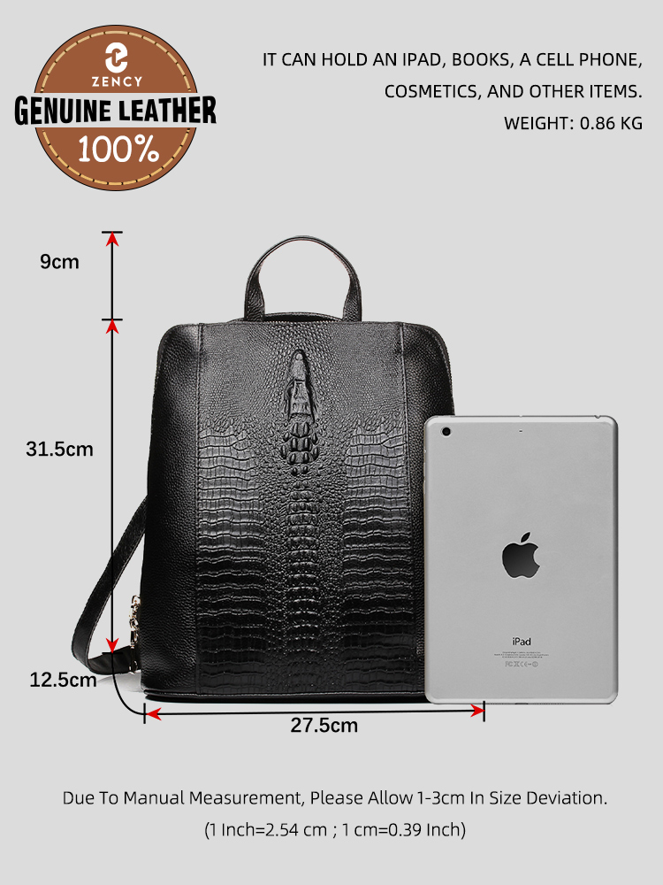 Tas Ransel Kulit Buaya Wanita  - Leather Work Laptop Bag ulasan dan harga