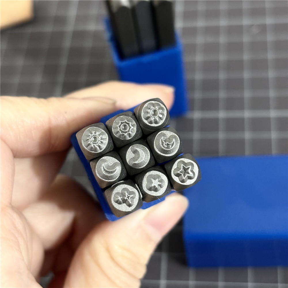 9 buah/Set Logo desain bintang - Leatherwork Punching Tool ulasan dan harga